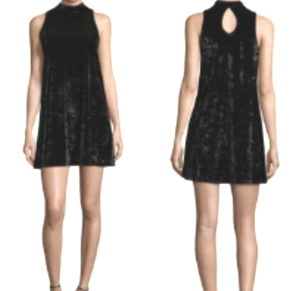 Arizona Jeans‎ Dress, Size XL, Black Mottled Velvet, Sleeveless, A-Line, New!!!